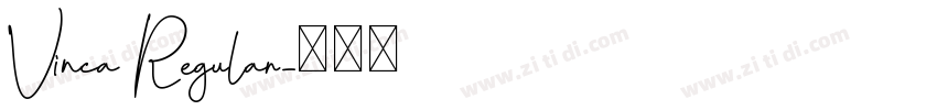 Vinca Regular字体转换